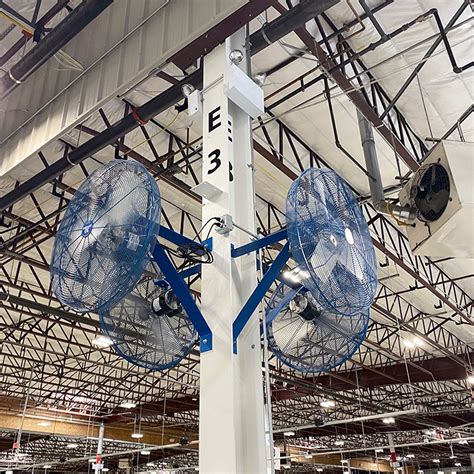 Patterson fans - Patterson fans aren't your typical high velocity fans, these are manufactured to fit the needs of your facility. Whether you need air movement or ventilation for truck cooling, pick modules, workstations, aisles, shipping/staging areas, loading docks, parking garages, personal cooling or condensation control, these tried and true high velocity fans will work for you.